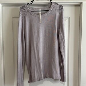 Lululemon Back to Balance Long Sleeve Sweater in 
Iced Iris Women’s Size 12